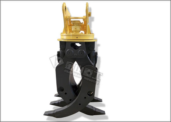 材木のグラブの油圧丸太によっては20トンの小松PC200の掘削機のための広い穴の顎が取り組みます