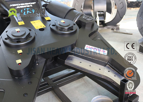 JISAN 油圧回転モーター付き掘削機用金属せん断機、360度回転、強力なパワーと長寿命