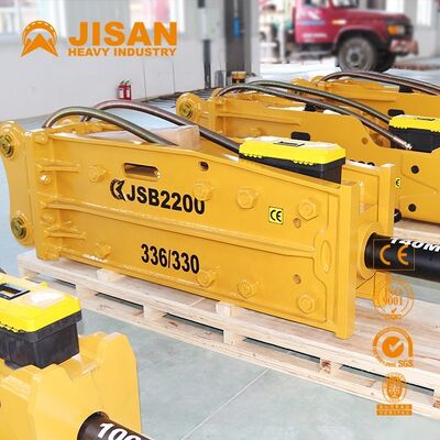 油圧ハンマーの小型掘削機