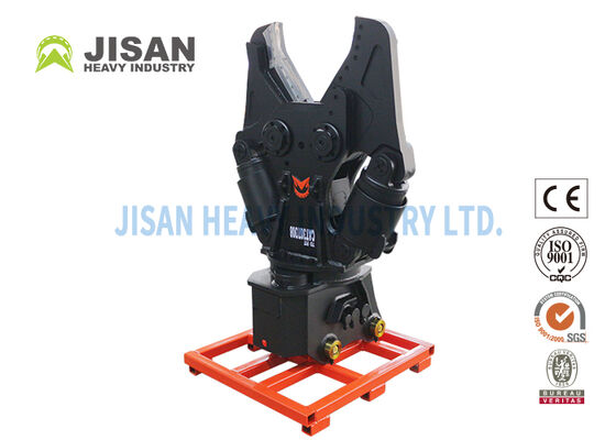 360度油圧回転と交換可能な刃を備えた、解体およびリサイクル作業用の油圧ショベル用金属せん断