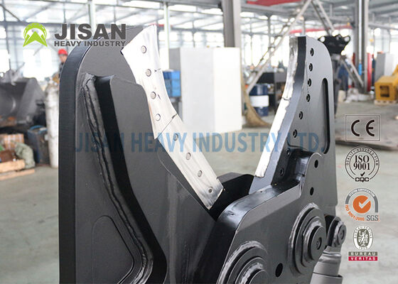 360度油圧回転と交換可能な刃を備えた、解体およびリサイクル作業用の油圧ショベル用金属せん断