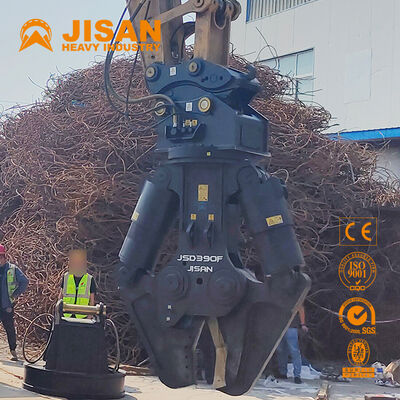 コンクリートのリサイクルと取り壊しのために,広い口を開けと強力なパワーシリンダーを持つ汎用的な掘削機金属シール