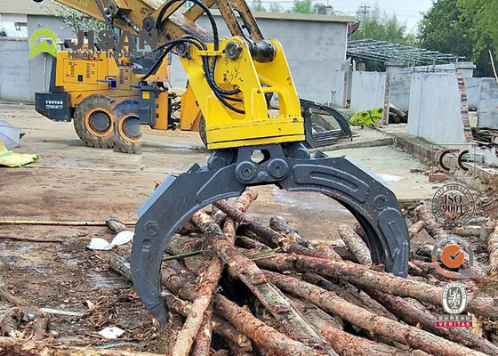 ダブルリンク 液圧 ログ グリップル 1500mm 20 トン 320 掘削機のための口腔開口