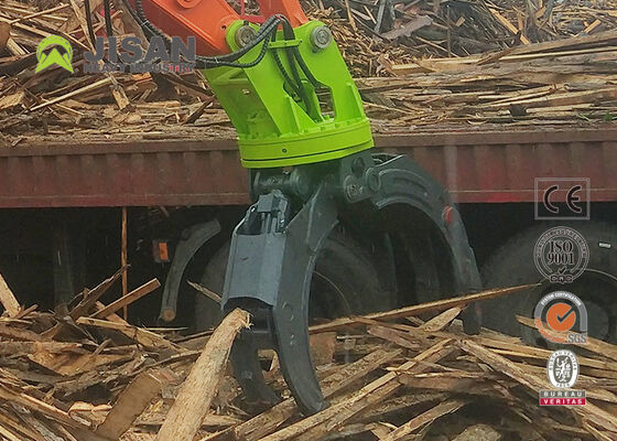 CAT 336 油圧ショベル用 ダブルリンケージ回転式ロググラップル 1800mm ジョー開口部