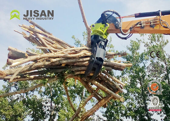 CAT 336 油圧ショベル用 ダブルリンケージ回転式ロググラップル 1800mm ジョー開口部