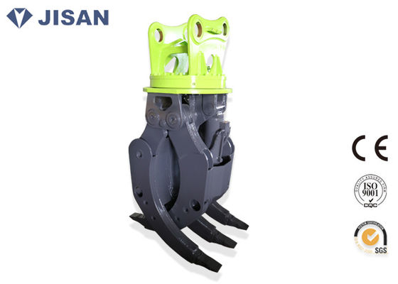 材木のグラブの油圧丸太によっては20トンの小松PC200の掘削機のための広い穴の顎が取り組みます